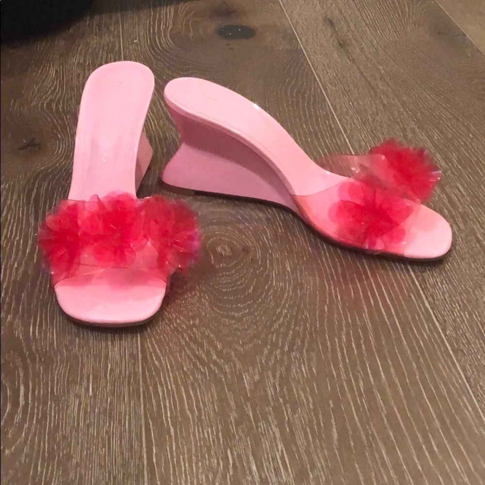 Zara pink sandal heels